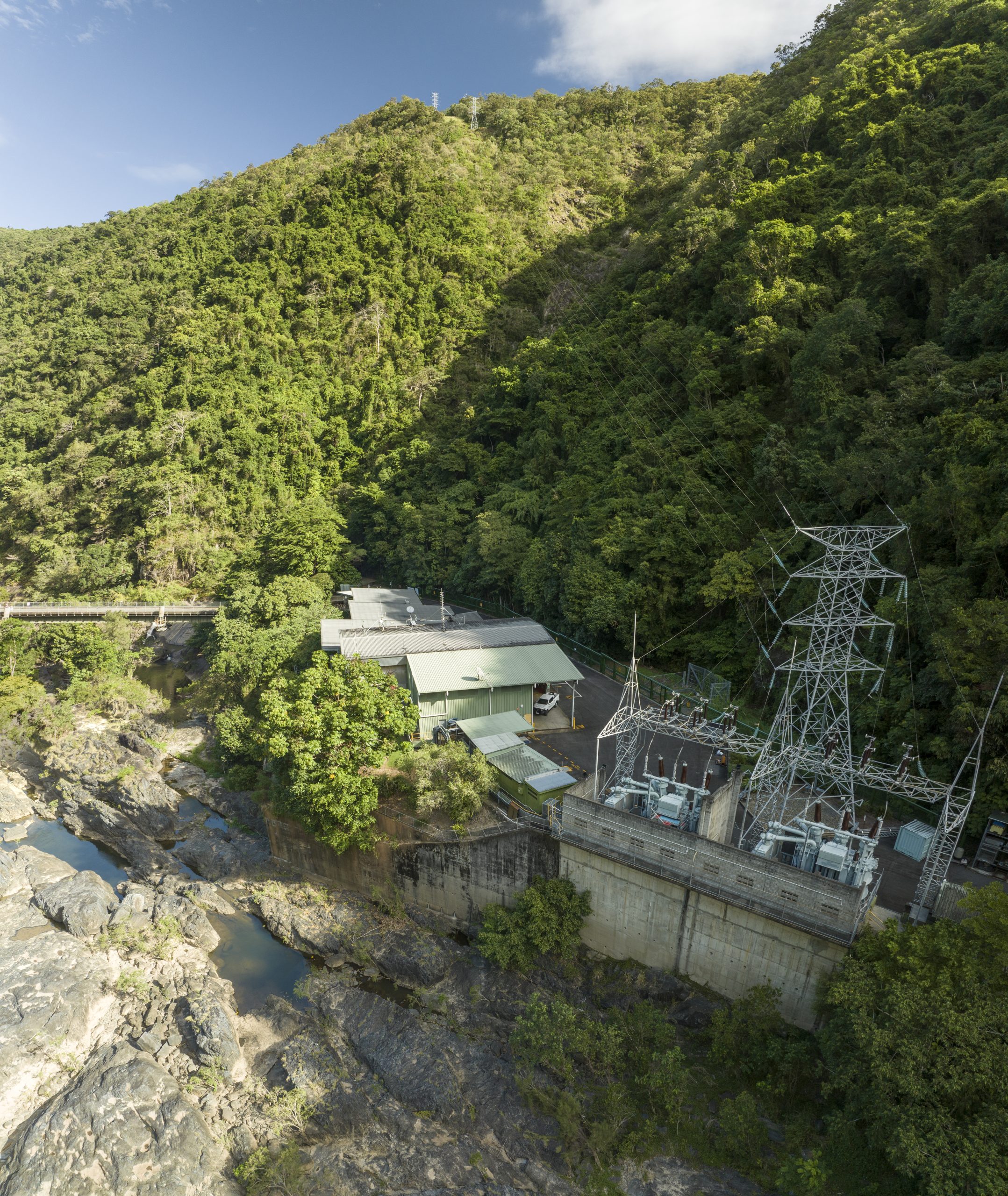 Barron Gorge Power Station from above