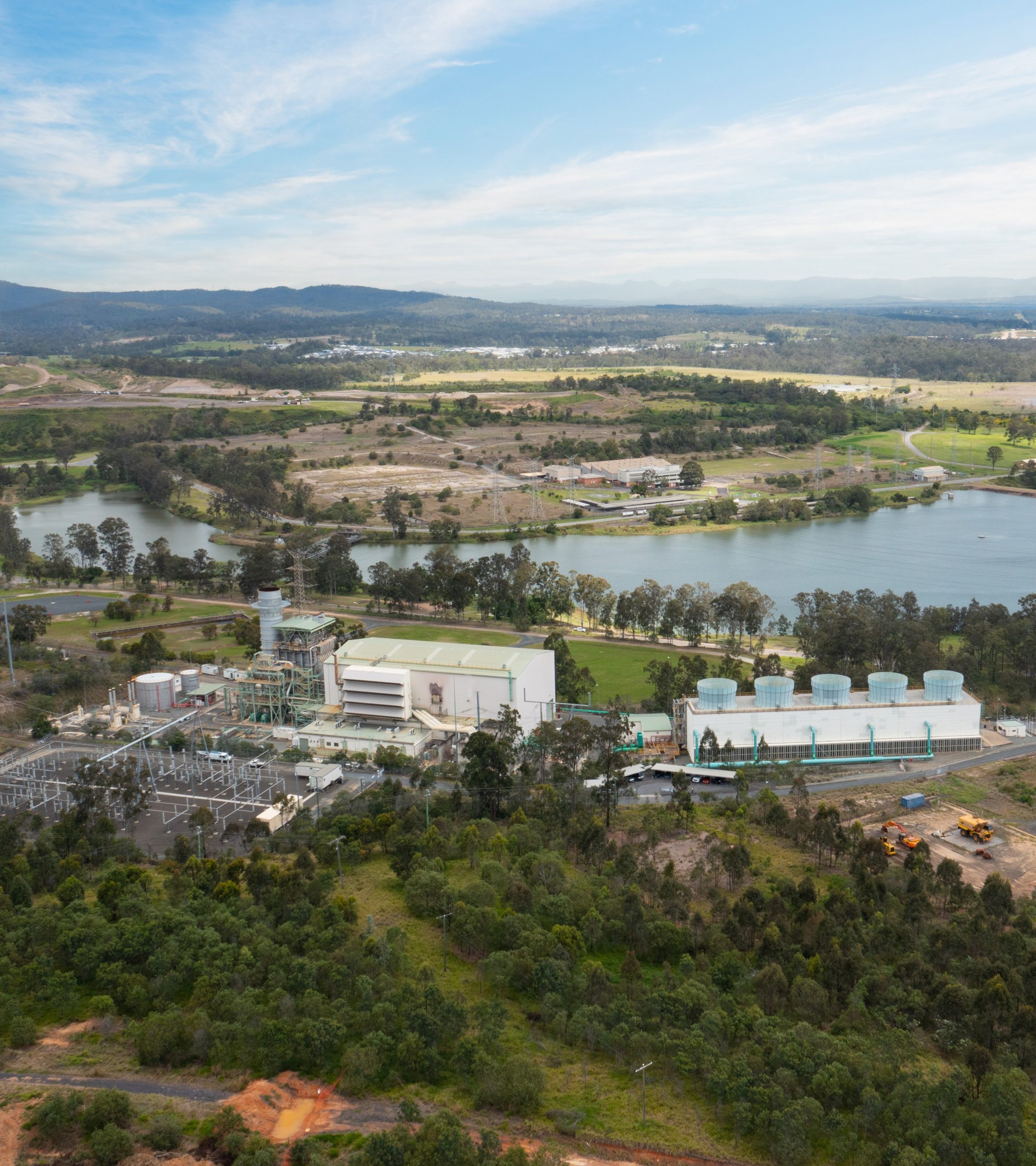 Aerial view of Swanbank E Power Station